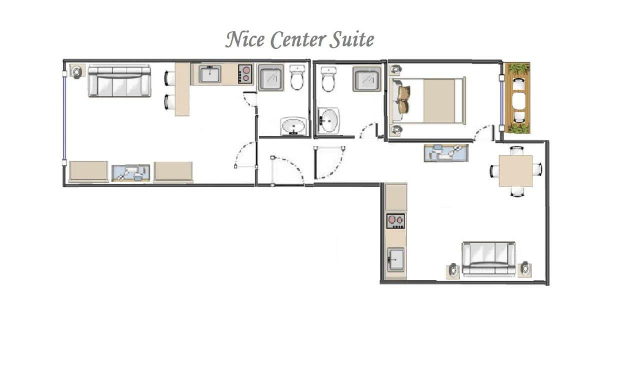 Nice Centre Flat - Modern, Quiet&Brand New Exterior foto